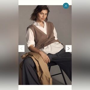 Anthropologie Twofer Sweater Vest
